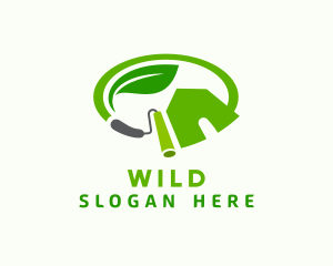 Leaf - Green Natural House Paint logo design