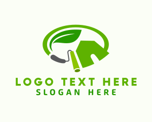 Natural - Green Natural House Paint logo design