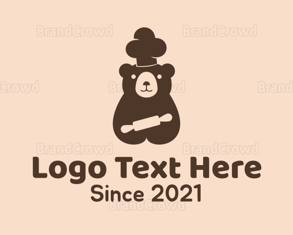 Bear Pastry Chef Logo