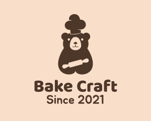 Bear Pastry Chef logo design