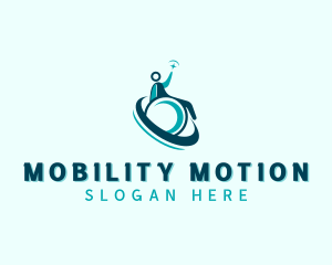 Wheelchair - Healthcare Wheelchair Care logo design