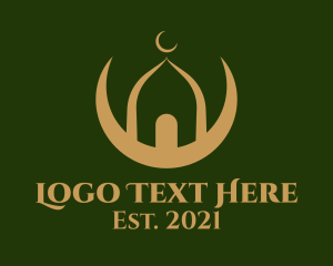 Gold - Gold Mosque Religious logo design