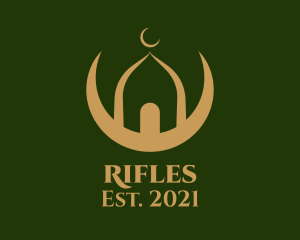 Arabic - Gold Mosque Religious logo design