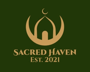 Mosque - Gold Mosque Religious logo design