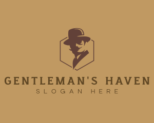 Gentleman Spy Detective logo design