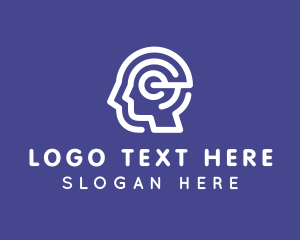 Person - Person Mental Health Letter E logo design