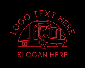 Trail - Red Truck Vehicle logo design