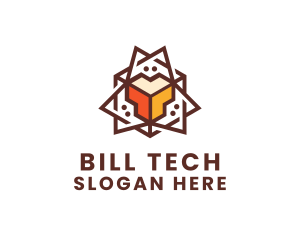 Geometric Tech Startup logo design