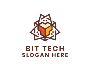 Geometric Tech Startup logo design