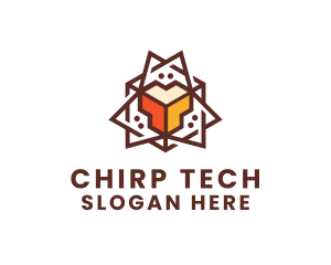 Geometric Tech Startup logo design