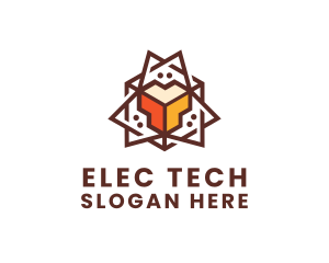 Geometric Tech Startup logo design