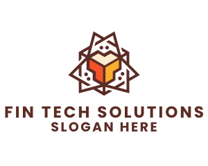 Geometric Tech Startup logo design