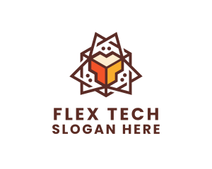 Geometric Tech Startup logo design