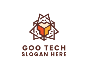 Geometric Tech Startup logo design