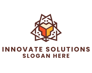 Geometric Tech Startup logo design