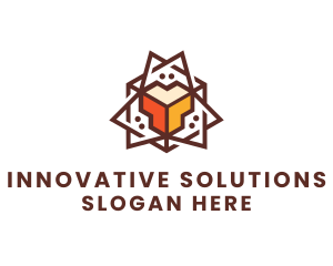 Geometric Tech Startup logo design