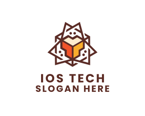 Geometric Tech Startup logo design