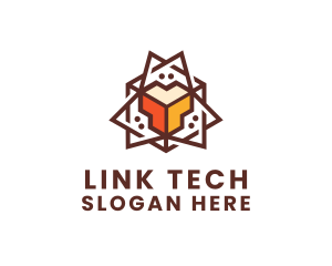 Geometric Tech Startup logo design