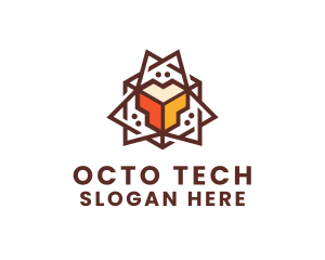 Geometric Tech Startup logo design