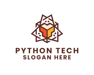 Geometric Tech Startup logo design