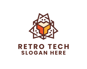 Geometric Tech Startup logo design