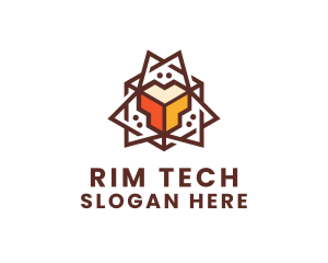 Geometric Tech Startup logo design