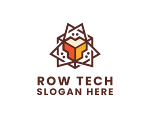 Geometric Tech Startup logo design