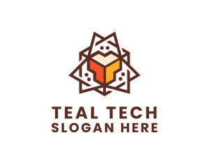 Geometric Tech Startup logo design