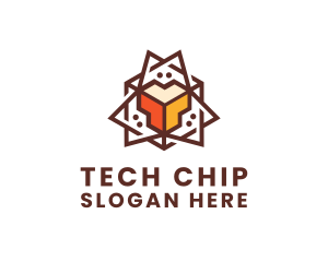 Geometric Tech Startup logo design