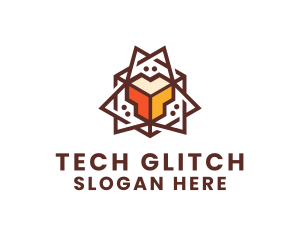 Geometric Tech Startup logo design