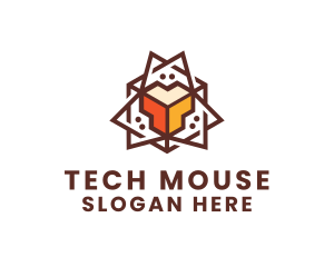 Geometric Tech Startup logo design