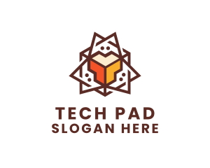 Geometric Tech Startup logo design