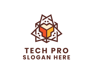 Tech - Geometric Tech Startup logo design