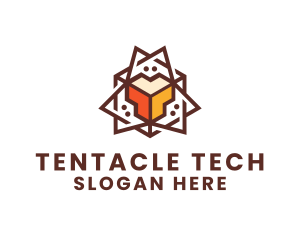 Geometric Tech Startup logo design