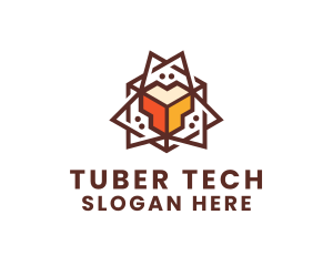 Geometric Tech Startup logo design