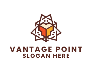 Point - Geometric Tech Startup logo design