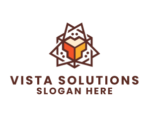 Geometric Tech Startup logo design