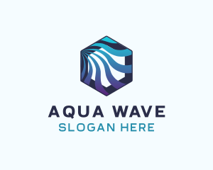 Hexagon Wave Technology logo design