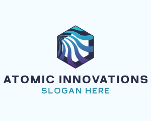 Hexagon Wave Technology logo design