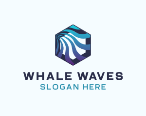 Hexagon Wave Technology logo design