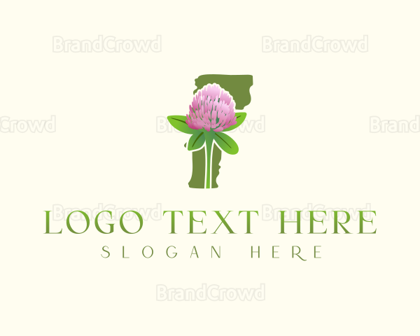 Vermont Clover Flower Logo