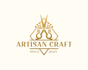 Elegant Artisan Shears logo design