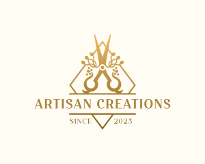 Elegant Artisan Shears logo design