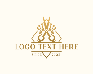 Emblem - Elegant Artisan Shears logo design