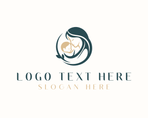 Postpartum - Childcare Maternity Parenting logo design