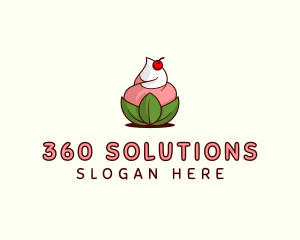 Organic Ice Cream Yogurt logo design