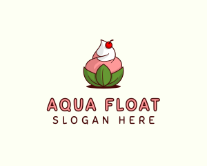 Organic Ice Cream Yogurt logo design