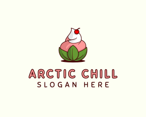 Frozen - Organic Ice Cream Yogurt logo design