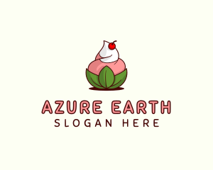 Organic Ice Cream Yogurt logo design