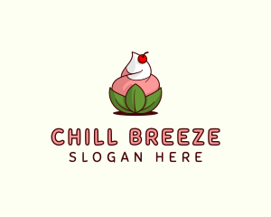 Organic Ice Cream Yogurt logo design